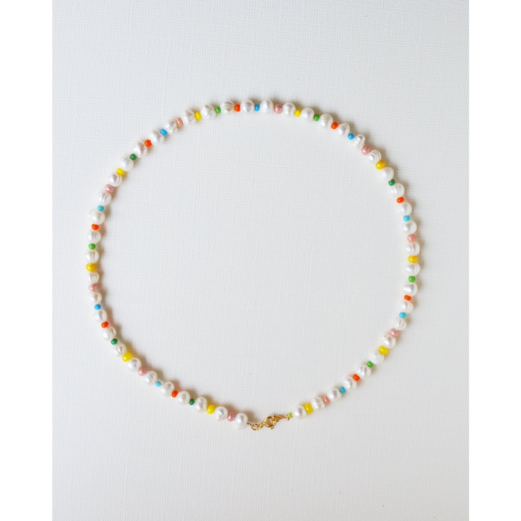 Pearl Beaded Necklace Colorful Rainbow Beaded Algeria | Ubuy