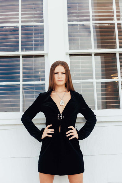 Vintage 90's Lip Service Velvet Dress