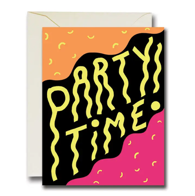 Party Time Squiggles Greeting Card