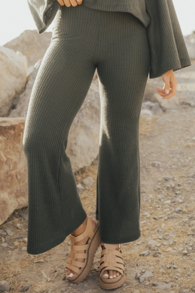 CLEARANCE- The Upcycle Willow Pants- Olive