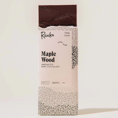 Raaka 1.8oz 75% Maple Wood Chocolate Bar