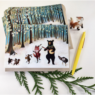 Forest Festivities Box Set of 6 Greeting Cards