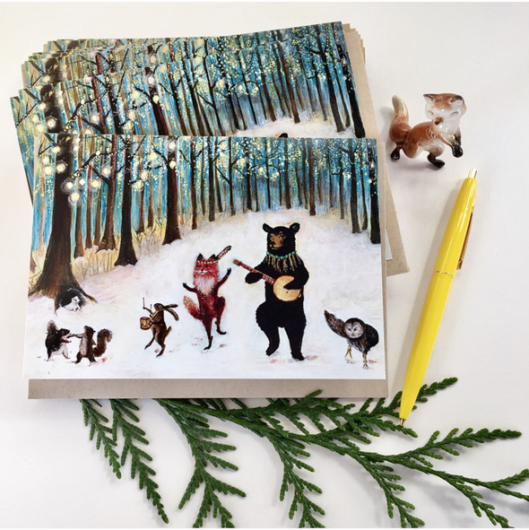 Forest Festivities Box Set of 6 Greeting Cards
