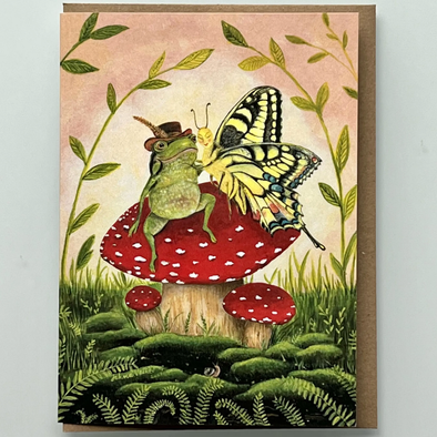 Toadstool Sweethearts Greeting Card