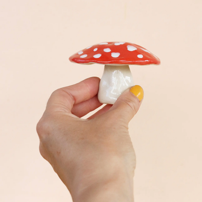 Ceramic Mini Mushroom Sculpture