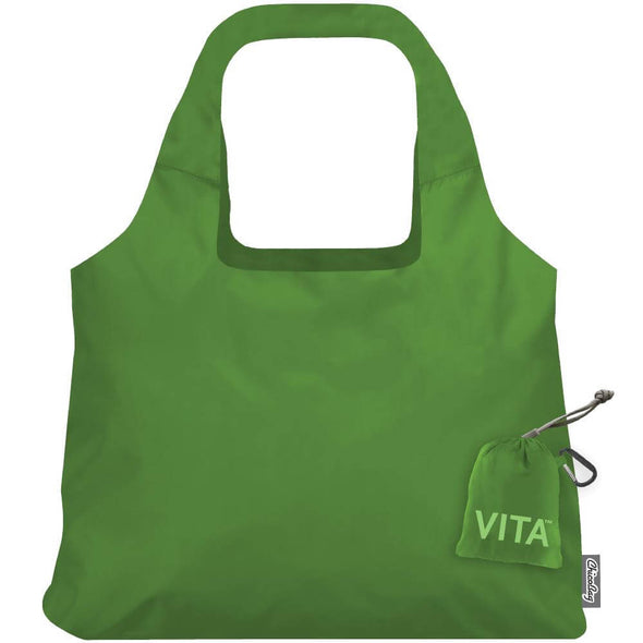 Vita Reusable Packable Tote- Apple Green
