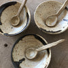 Luna Ceramic Bowl & Spoon & Set- Several Colors