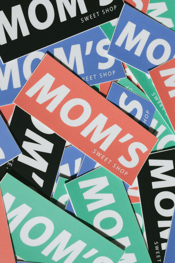 Mom's Bar Logo Sticker- Shell Pink