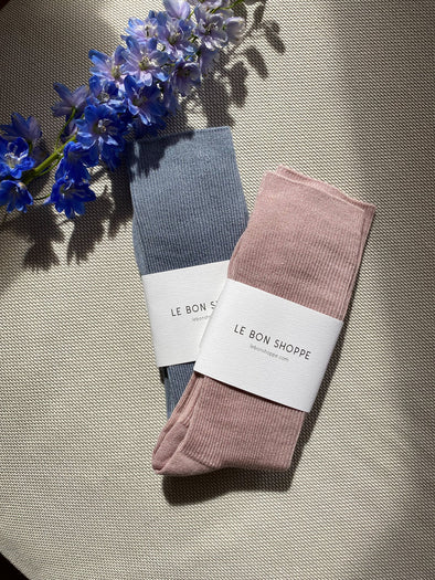 Le Bon Trouser Socks- Rosewater