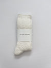 Le Bon Cottage Socks- White Linen