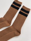 Grandpa Varsity Socks- Tawny/Black
