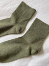 Le Bon Sneaker Socks- Olive