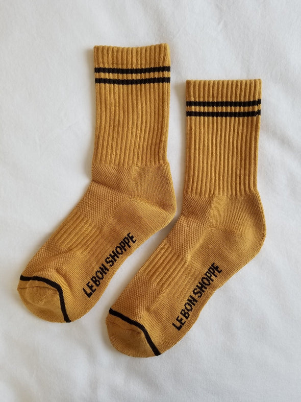 Le Bon Boyfriend Socks- Biscotti