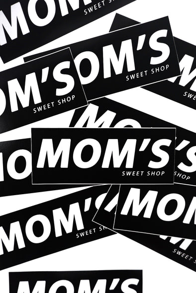Mom's Bar Logo Sticker- Black