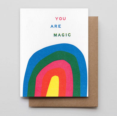 You Are Magic Letterpress Greeting Card