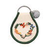 Floral Heart Patch Key Chain