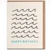 Happy Birthday Wave Greeting Card