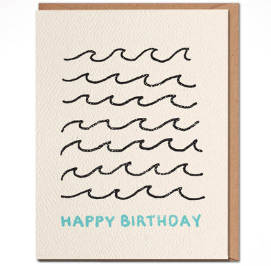 Happy Birthday Wave Greeting Card