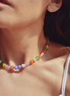 Candy Glass Beaded Necklace