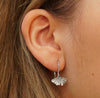 Sterling Silver Ginkgo Leaf Dangle Earrings