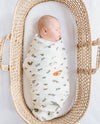 Organic Cotton Muslin Baby Wrap- Woodland Babies