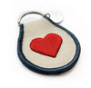 Heart Patch Key Chain