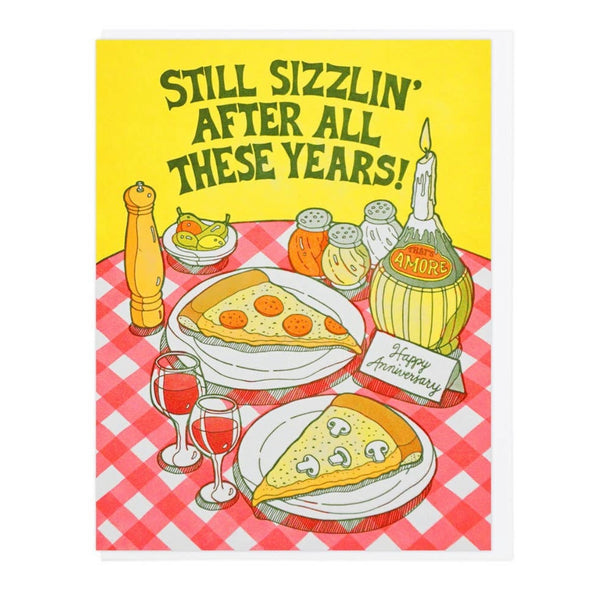 Still Sizzlin’ Anniversary Greeting Card