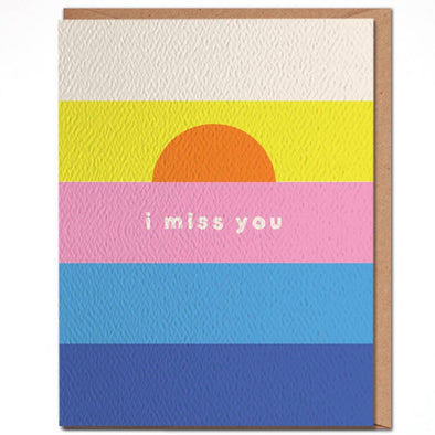 I Miss You- Colorful Card