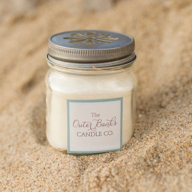 Outer Banks Candle Company Mason Jar Soy Candle- Island Gardenia