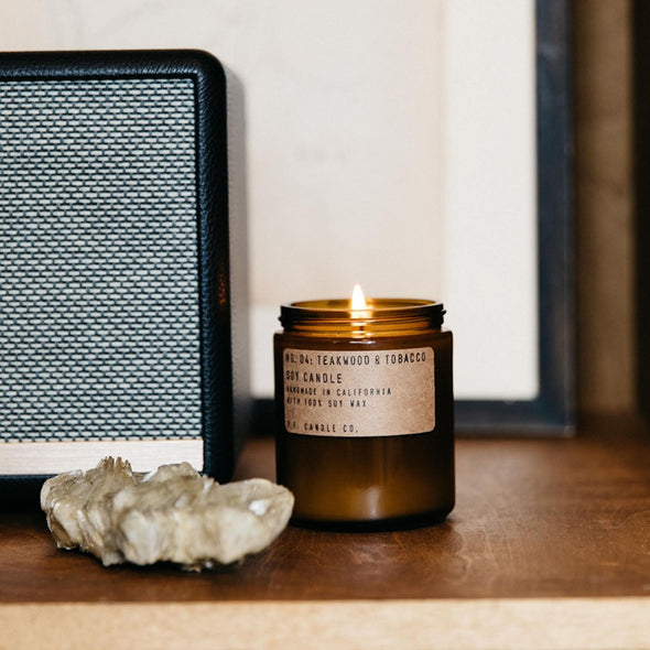 PF Candle Co. No.4 Teakwood & Tobacco Soy Candle